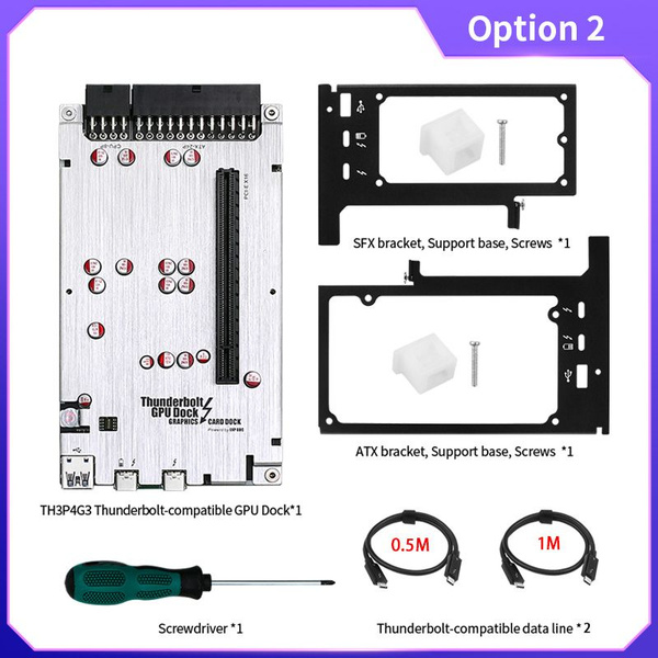 TH3P4G3 Thunderbolt совместимая док станция для ноутбука PCI E X16 с