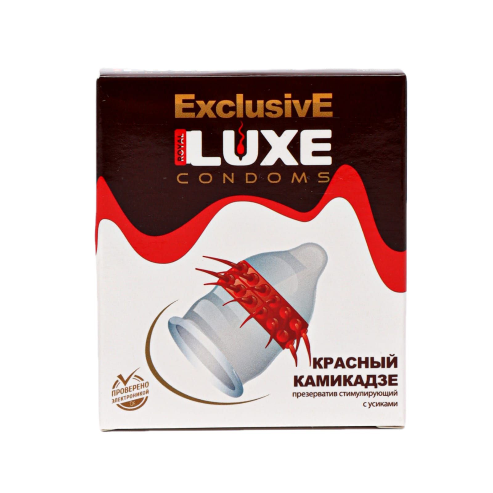 Презерватив Luxe Exclusive Красный камикадзе с усиками, 1 шт 01772 - Luxe - Презервативы с усиками - Купить