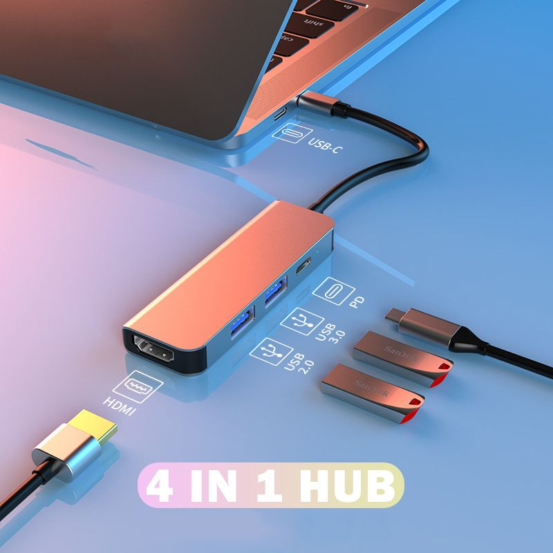 Концентратор док станция для ноутбука usb c hub type к hdmi совместимой