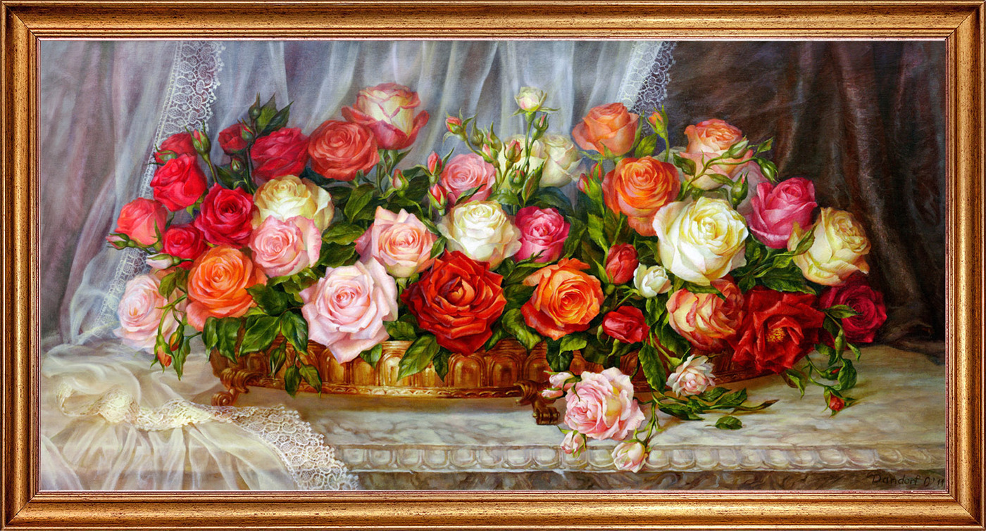 Ольга Дандорф картина розы