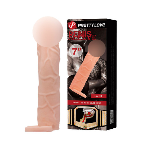 Насадка Kokos Cock Slave L с подхватом мошонки и с шипиками, телесная УТ-00002562 - KOKOS - Удлиняющие/утолщающие насадки - Купить