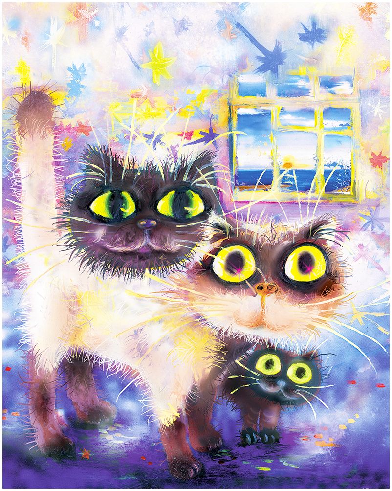 Коты рисунки