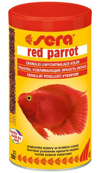 Гранулы SERA RED PARROT корм гранулы для красных попугаев 250 мл