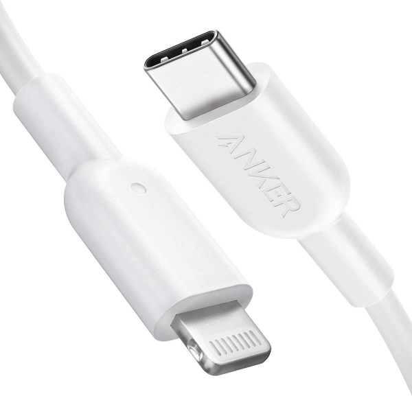 Кабель Apple Lightning USB Type C Anker PowerLine II USB C to