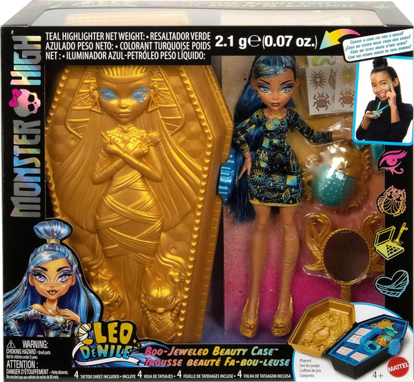 Monster High Doll And Beauty Kit Cleo De Nile Golden Glam Case Кукла