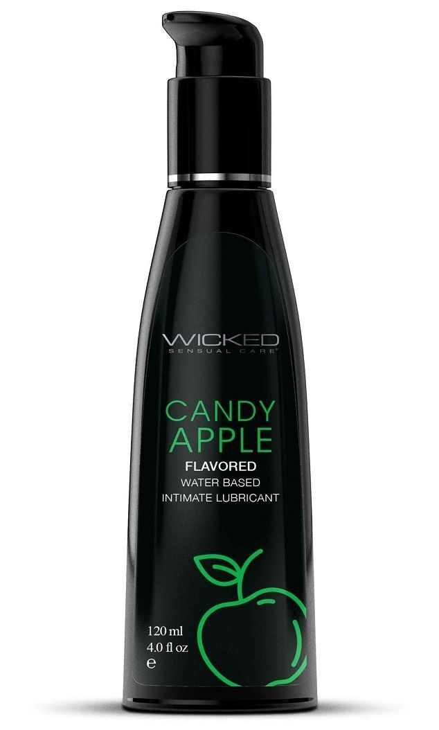 Лубрикант Wicked Aqua Сахарное яблоко на водной основе, 3 мл 90404-sachet - Wicked - Оральные смазки - Купить