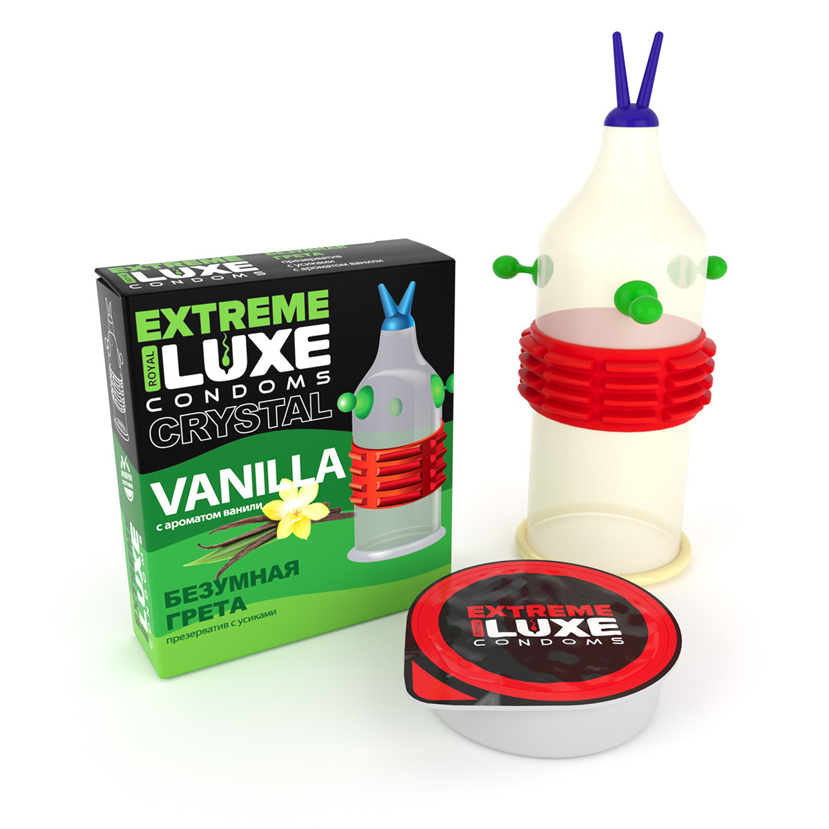 Презерватив стимулирующий Luxe Extreme Стрела каманчи Манго, 1 шт 09274 - Luxe - Презервативы с усиками - Купить