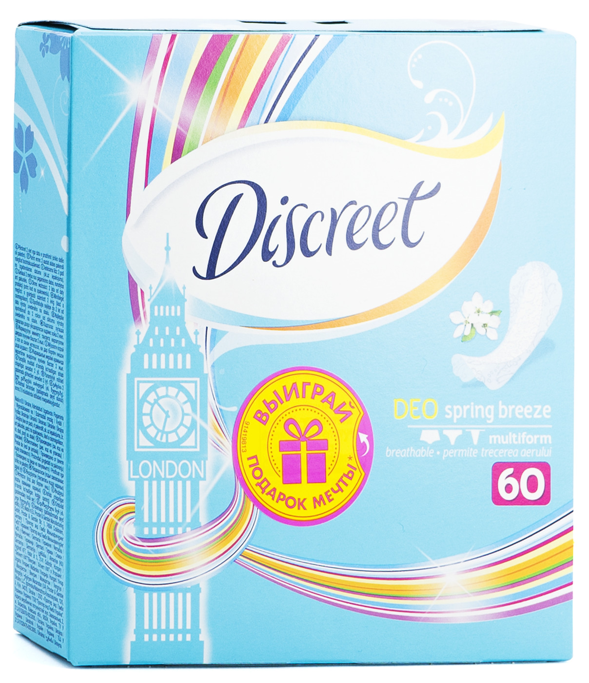 Discreet deo Spring Breeze Multiform, 60 шт.