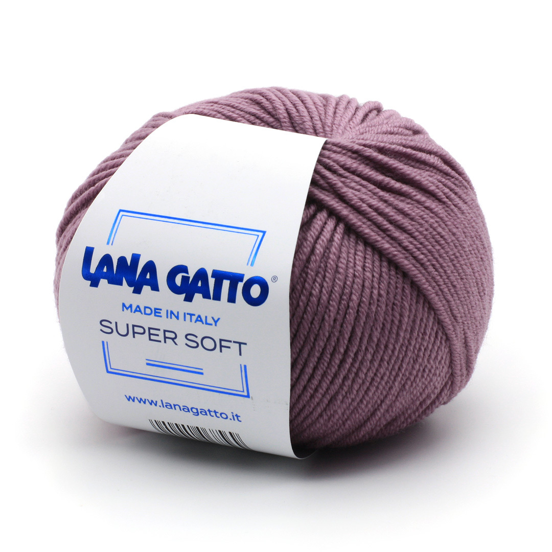 Пряжа Lana gatto Super Soft Лана гатто супер софт 100 мериносовая