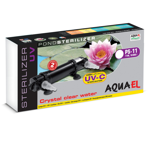 Стерилизатор AQUAEL STERILIZER UV PS 11W для пруда до 10 кубометров 13