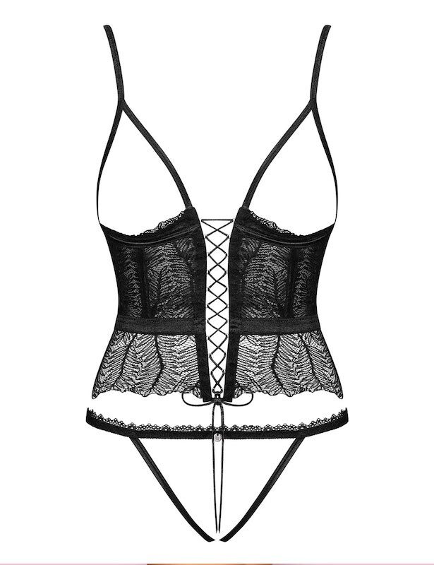 Корсет и стринги Softline Collection Brenda, белый 2XL 5591189429 - Soft Line collection - Эротические корсеты и бюстье - Купить