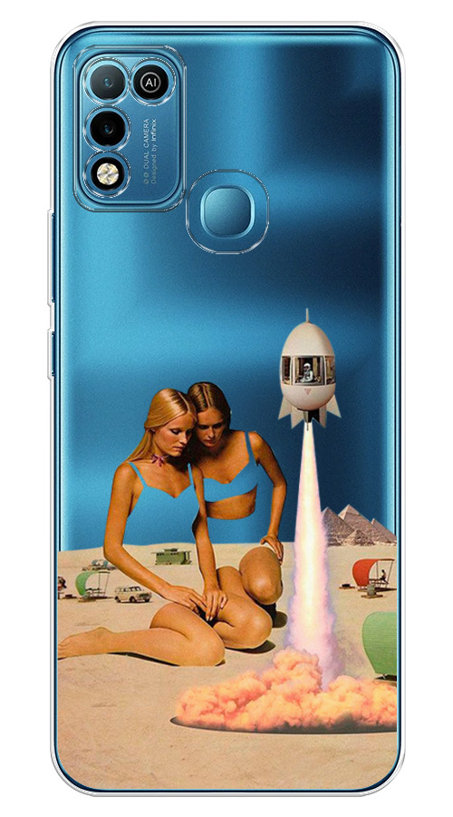 Двусторонний стимулятор для пар Hot Planet Aster, бордовый H010 - HOT Planet - Вибраторы для пары - Купить