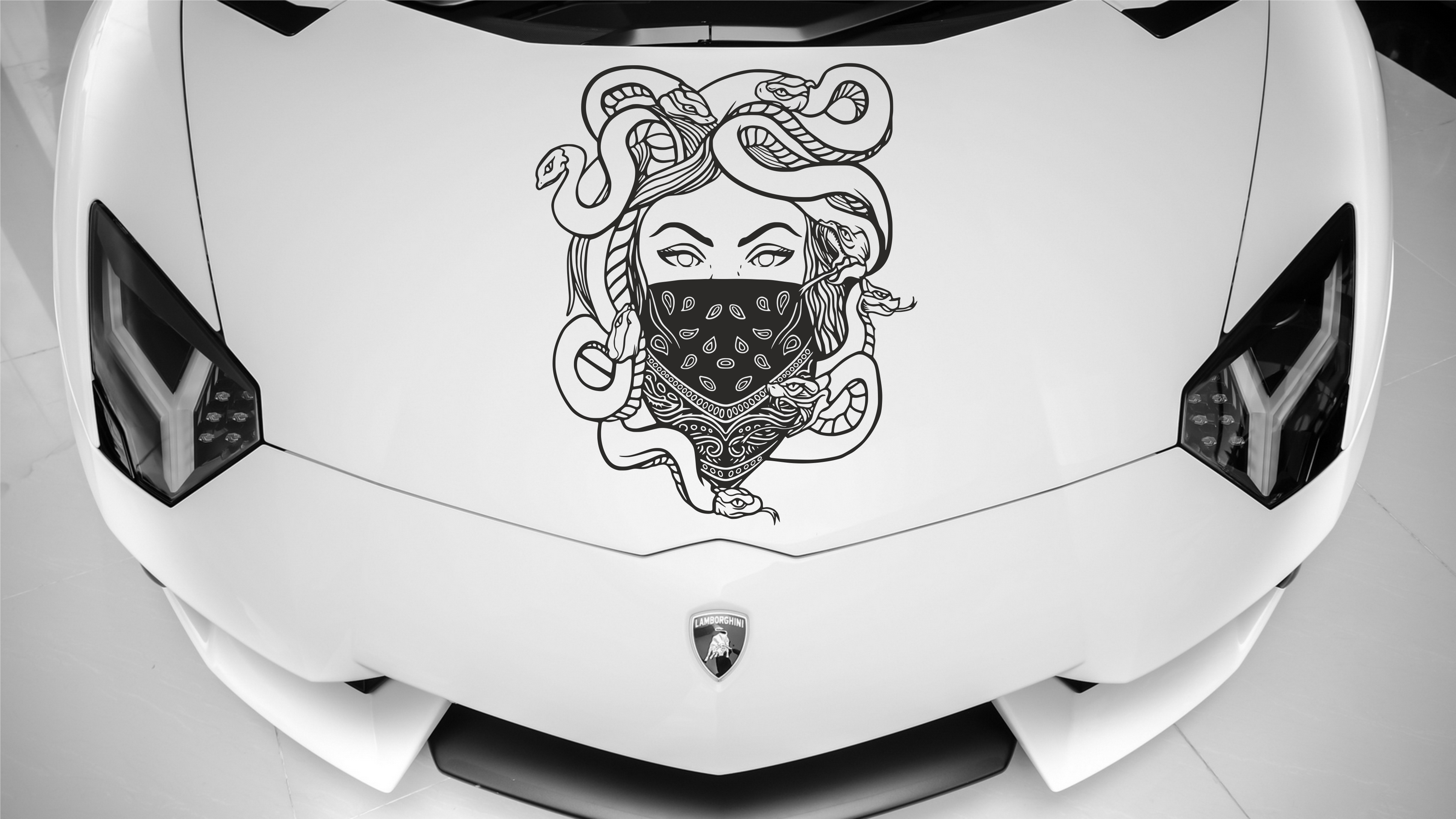 Фары Lamborghini Aventador обои