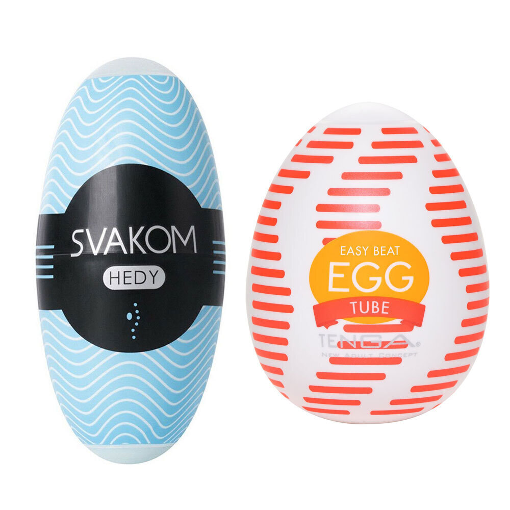 Набор двухсторонних мастурбаторов Svakom Hedy X Confidence, бесцветный, 5 шт SL42B - Svakom - Не анатомические мастурбаторы - Купить