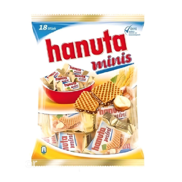 Вафли Ferrero Hanuta Minis 200гр купить с доставкой по выгодным ценам