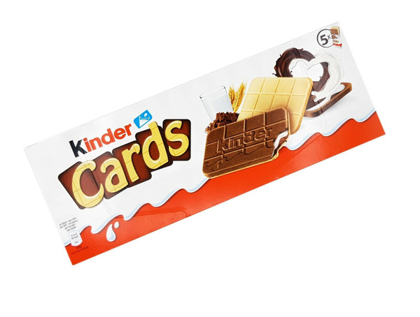 Печенье Ferrero Kinder Cards 128гр купить с доставкой по выгодным