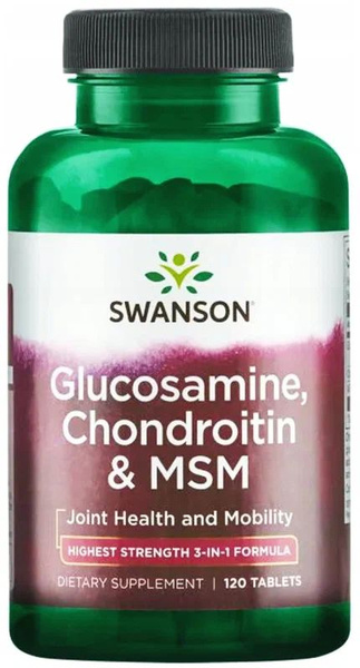 Глюкозамин хондроитин МСМ 120 табл Swanson Glucosamine