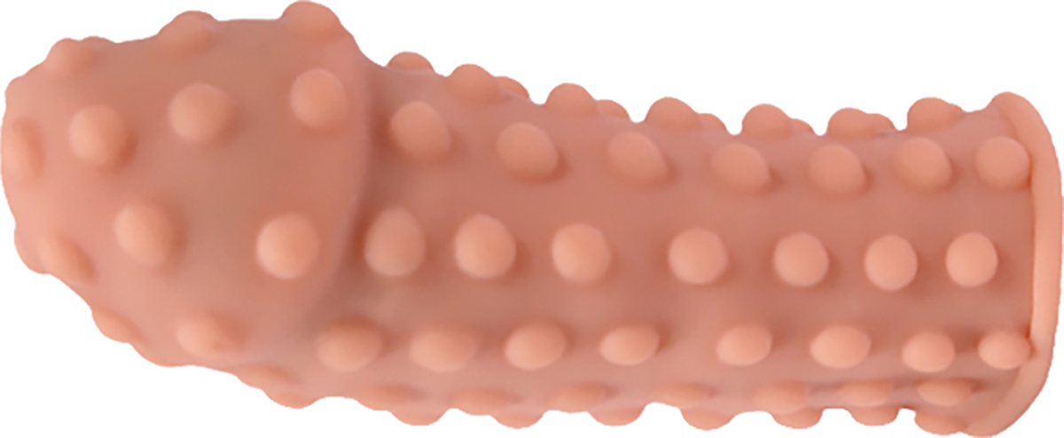 Насадка Kokos Cock Slave S с подхватом мошонки и шипиками, телесная УТ-00002560 - KOKOS - Удлиняющие/утолщающие насадки - Купить