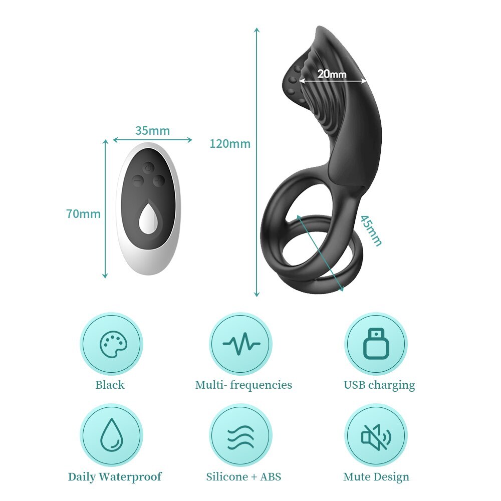 Вибратор Пульсатор Черным С Золотым