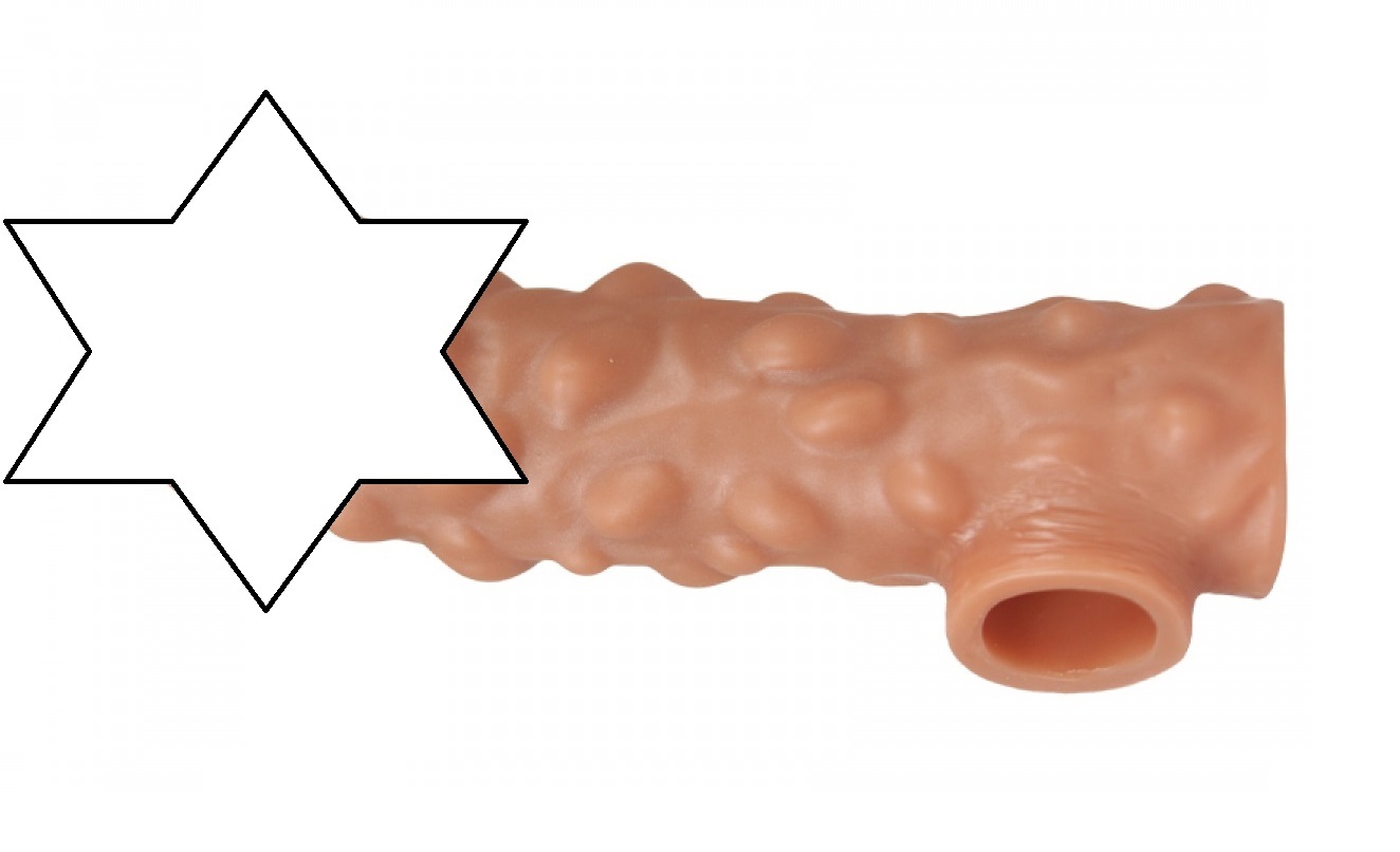 Насадка Kokos Cock Slave L с подхватом мошонки и с шипиками, телесная УТ-00002562 - KOKOS - Удлиняющие/утолщающие насадки - Купить