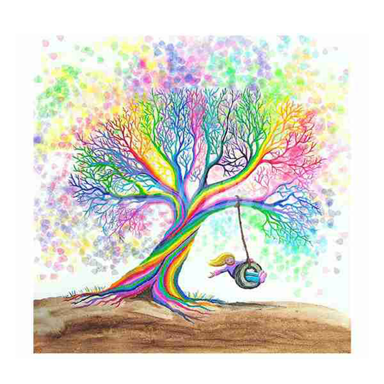 Рисунок детский волшебное дерево