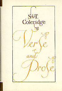 фото S. T. Coleridge. Verse and Prose