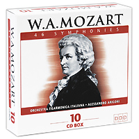 Алессандро Аригони,Orchestra Filarmonica Italiana, Torino W. A. Mozart. 46 Symphonies (10 CD) Алессандро Аригони,Orchestra Filarmonica Italiana, Torino W. A. Mozart. 46 Symphonies (10 CD)