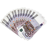 Забавная "Пачка денег" 500 евро