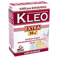 Клей обойный kleo extra для флизелиновых обоев 240гр