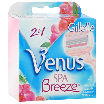 фото Сменная кассета "Venus SPA Breeze", 4 шт Gillette venus