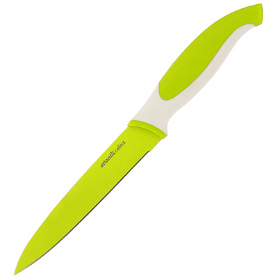 фото Нож для нарезки "Atlantis", цвет: зеленый, длина лезвия 13 см. L-5U-G
