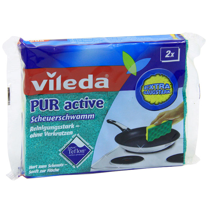 фото Губка для плит Vileda "Pur Active", 2 шт