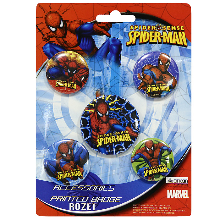 фото Набор значков Spider-Man 01101