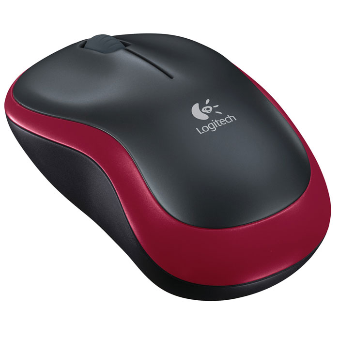 фото Мышь Logitech M185 Wireless Mouse, Red (910-002240)