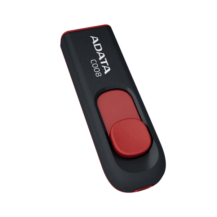 фото ADATA C008 16GB, Black Red USB-накопитель