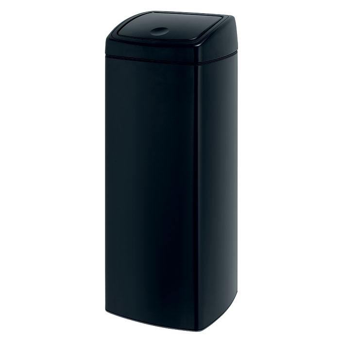 фото Бак мусорный Brabantia "Touch Bin", прямоугольный, цвет: черный, 25 л. 415906