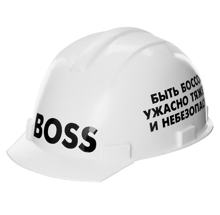 Каска "Boss", цвет: белый