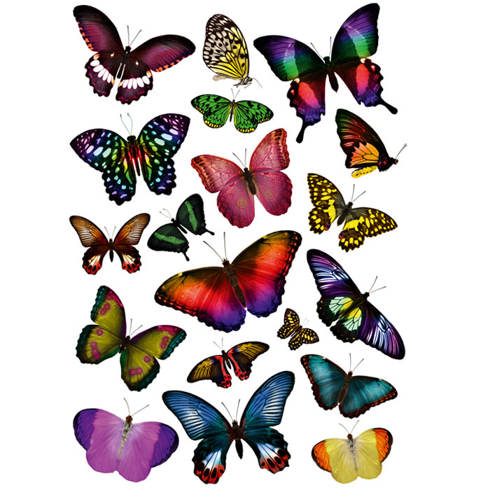 фото Украшение для стен и предметов интерьера "Сказочные бабочки" Decoretto