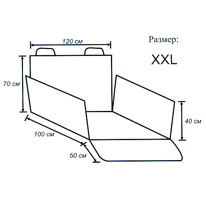 фото Защитная накидка в багажник автомобиля "Comfort Address" XXL, 120 х 70 х 150 см.