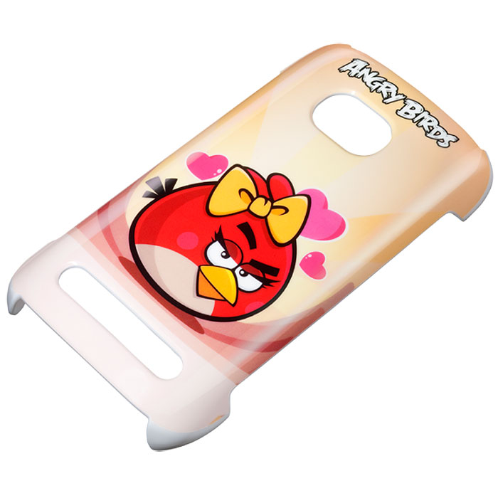 Nokia CC-3036 Angry Birds жесткий чехол для Lumia 710, Pink
