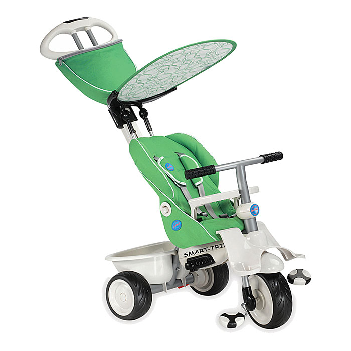Трехколесный велосипед "Smart-Trike Recliner Stroller", цвет: зеленый ...