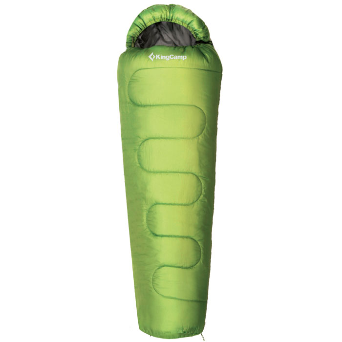 фото Спальный мешок KingCamp "Treck 300 KS3131", левосторонняя молния, цвет: зеленый