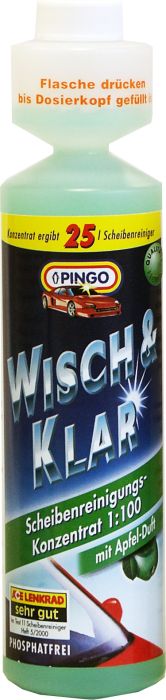 фото Добавка в бачок стеклоомывателя Pingo, с ароматом яблока, 250 мл