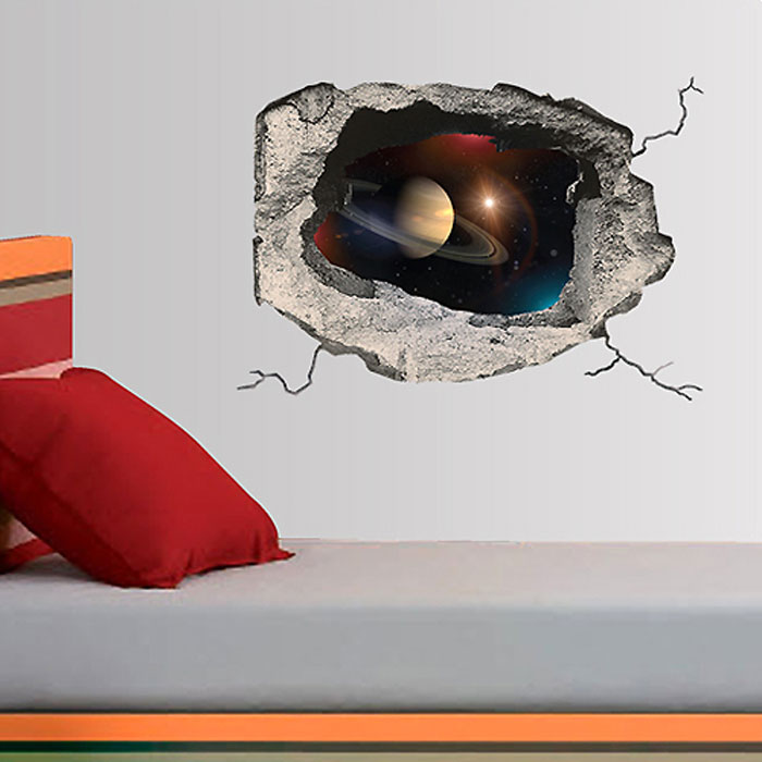 фото Украшение для стен и предметов интерьера с 3D эффектом Hole "Космос" Nisha