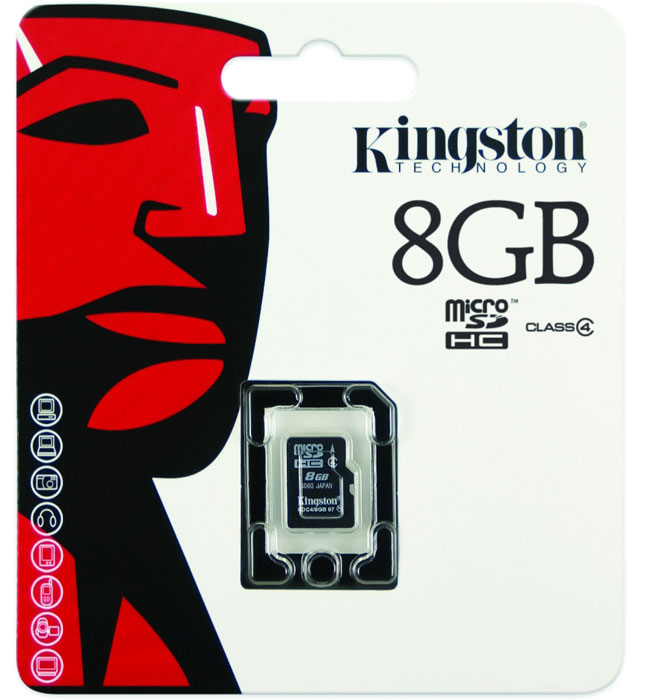 фото Kingston microSDHC Class 4 8GB карта памяти