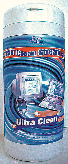 фото Влажные чистящие салфетки ProfiOffice "Clean-Stream", для экранов и мониторов, 100 шт