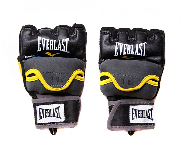 фото Перчатки гелевые Everlast "Weighted Evergel" с утяжелителем, 1 кг. Размер S/M