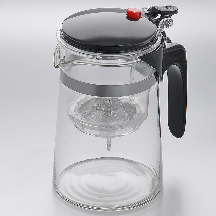 фото Чайник заварочный "Mayer & Boch", с клапаном, цвет: черный, 0,5 л