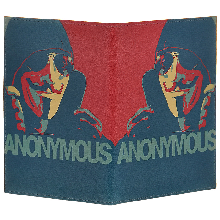 фото Обложка для паспорта Perfecto "Anonymous". PS-PR-0058