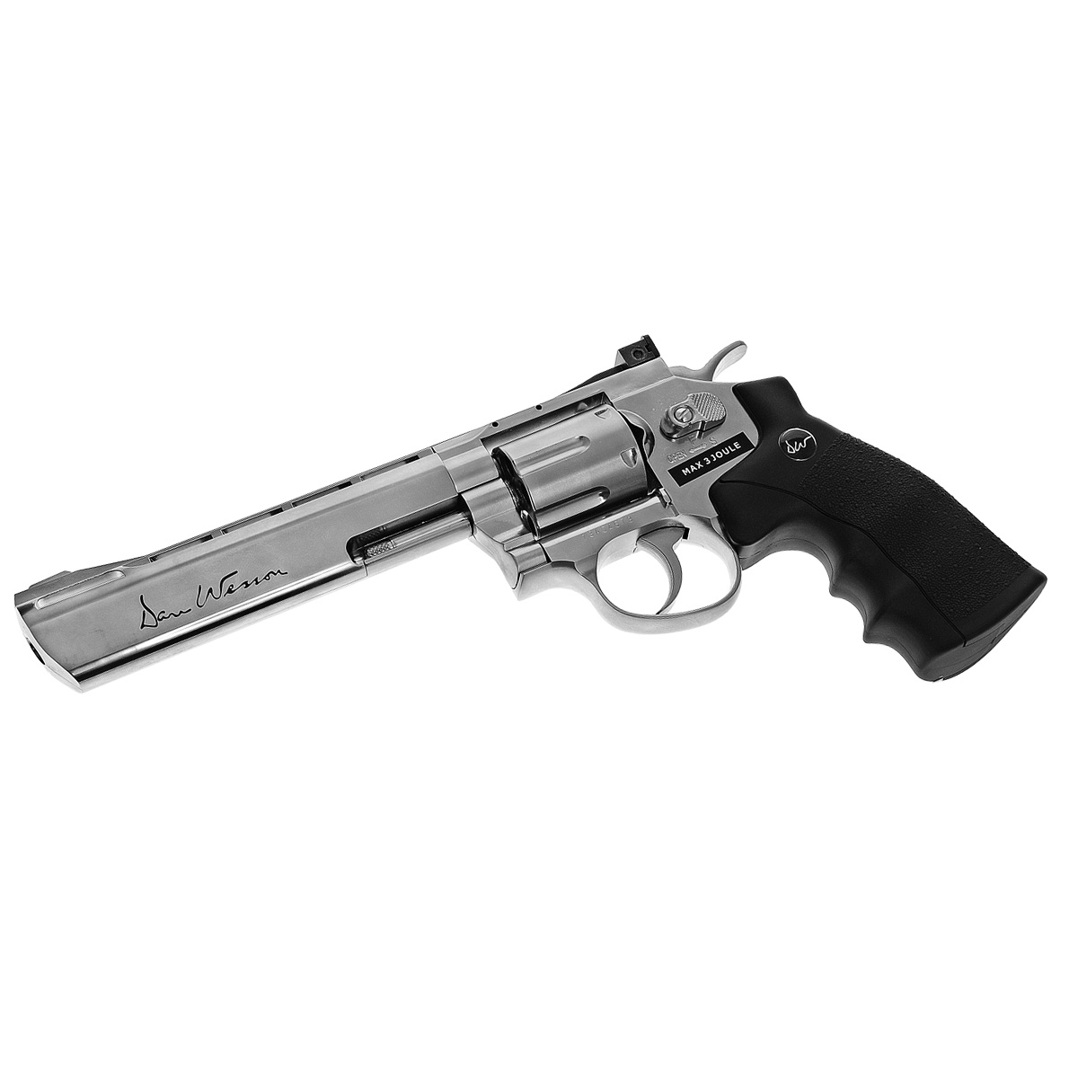 фото ASG "Dan Wesson 6inch" револьвер пневматический CO2, 4,5 мм, цвет: Silver (16559)